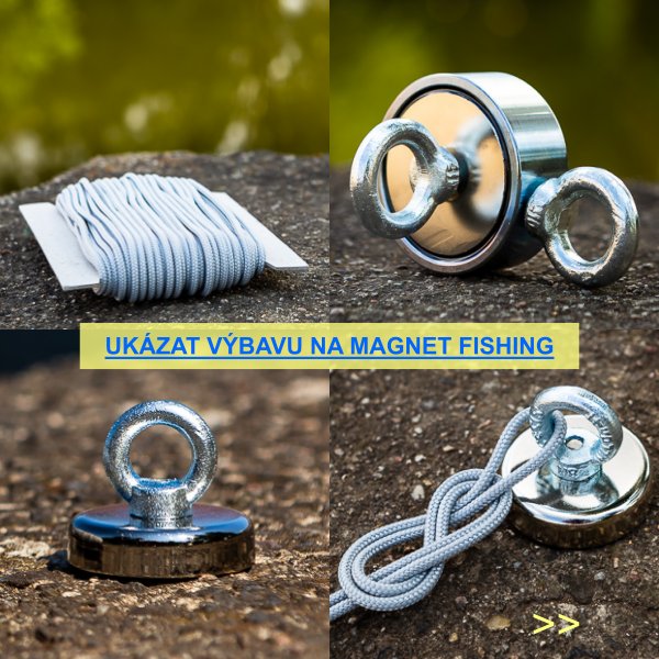 Neodýmové magnety na magnet fishing.